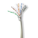 Nedis CCBG8538GY100S Network Cable Roll CAT6a S/FTP Copper 100m Indoor LSZH Gray