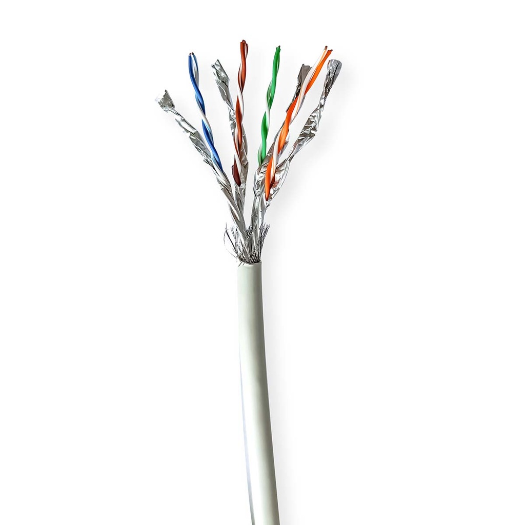 Nedis CCBG8548GY100S Netwerkkabel op Rol  CAT7 S/FTP 100m Grijs