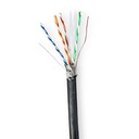 Nedis CCBG8598BK305S Network Cable Roll CAT6 S/FTP Copper 305m Outdoor Black