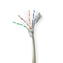 Nedis CCBG8538GY305S Network Cable Roll CAT6a S/FTP Copper 305m Indoor LSZH Gray