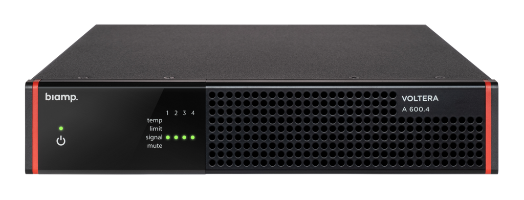 Biamp Voltera A 600.4 4 Kanaals Eindversterker Analoog 600W 