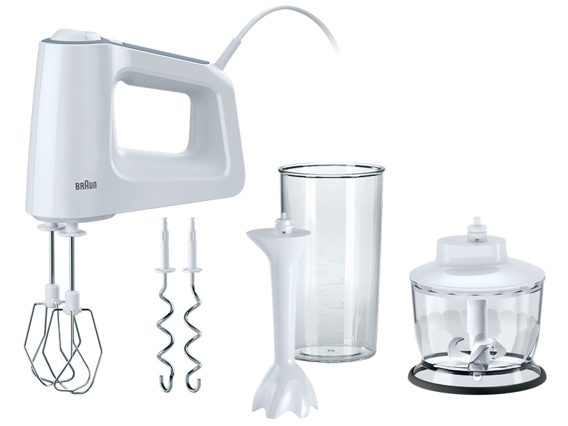 Braun HM3135WH Hand Mixer Multimix 3 500W White