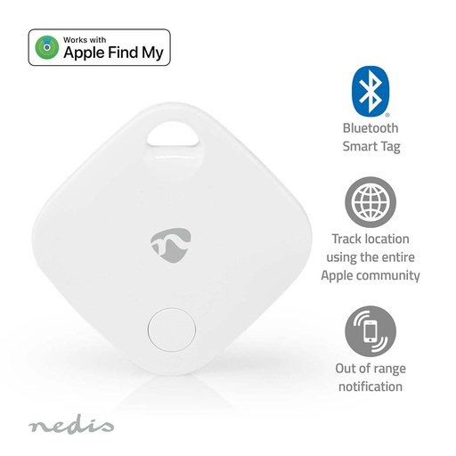 [BTTAG10WT] Nedis BTTAG10WT Keyfinder Apple CR2032 Bluetooth White 1 Piece