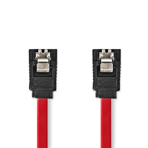 [CCGB73050RD05] Nedis CCGB73050RD05 SATA Cable 1.5 Gbps Nickel Plated 50cm Red