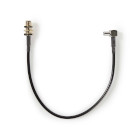 [CSGB02125BK02] Nedis CSGB02125BK02 Coax Cable SMA - TS9 Gold Plated 50Ohm Single Shielded 20cm Black