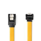 [CCGB73255YE05] Nedis CCGB73255YE05 SATA-III Cable Angled 6 Gbps Nickel Plated 50cm Yellow