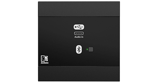 [NWP400/B] Audac - NWP400/B -Netwerkingangspaneel   USB Type-C + BT 4 CH   