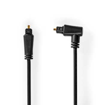 [CAGP25200BK20] Nedis CAGP25200BK20 Optical Audio Cable TosLink Rotatable 2m Black