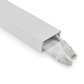 [CMDT5025WT110] Goulotte de câble Nedis CMDT5025WT110, diamètre max. 25 mm, 1,1 m, blanche