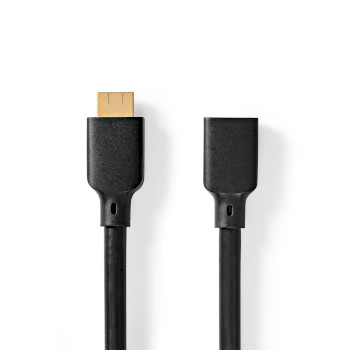 [CVGB35090BK10] Nedis CVGB35090BK10 ​​HDMI 2.1 Cable HDMI - HDMI Female 8K@60Hz 48 Gbps 1m Black