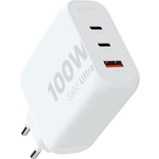[XEC100] Adaptateur secteur Xtorm XEC100 100 W GaN2 USB-C et USB-A