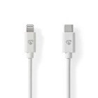[CCGL39650WT20] Nedis CCGL39650WT20 Lightning Cable USB 2.0 Lightning - USB-C 480 Mbps Nickel-plated 2m White