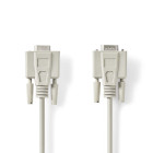 [CCGL52010IV50] Nedis CCGL52010IV50 Serial Cable D-SUB 9-Pin - D-SUB 9-Pin Female Nickel Plated 5m White