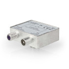 [CSGB40970ME] Adaptateur coaxial Nedis CSGB40970ME Coaxial - F/Coaxial nickelé 75 ohms Argent