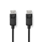 [CCGL37010BK20] Nedis CCGL37010BK20 DisplayPort Cable 4K@60Hz Nickel-plated 2m Black