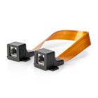 [CCGB85901BK03] Nedis CCGB85901BK03 Nedis Window Feed-through CAT5e Cable UTP RJ45 30cm Flat Orange