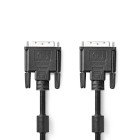 [CCGL32001BK20] Câble DVI Nedis CCGL32001BK20 DVI-D 24+1 broches 4k@30Hz nickelé 2 m noir