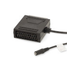 [CVGB31930BK02] Nedis CVGB31930BK02 SCART-Kabel SCART - SCART / 3,5 mm Jack vrouwelijk Vernikkeld 480p 20cm Zwart