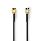[CSGL02000BK20] Nedis CSGL02000BK20 Antenna Cable SMA Gold Plated 50 Ohm Single Shielded 2m Black
