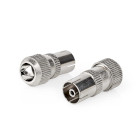 [CSGB40922ME] Nedis CSGB40922ME Coax Connector Female Nickel Plated 75Ohm Screw 7.0 mm Max Diameter 2 Pieces