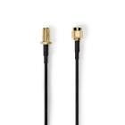 [CSGL02210BK50] Nedis CSGL02210BK50 Antenna Cable Reverse Polarity SMA Gold Plated 50 Ohm 5m Black