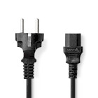[CEGL10030BK30] Nedis CEGL10030BK30 Power Cable Type F - IEC-320-C13 Nickel Plated 3m Black