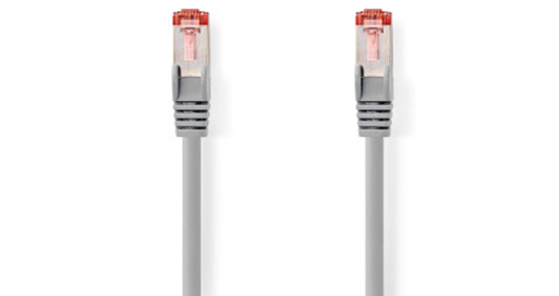 [CCGL85221GY100] Nedis CCGL85221GY100 CAT6 Network Cable S/FTP 10m Grey