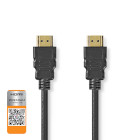 [CVGL34050BK10] Nedis CVGL34050BK10 ​​HDMI 2.0 Cable with Ethernet 4K@60Hz 18 Gbps 1m Black