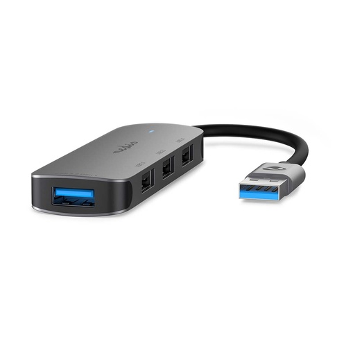 [CCGB61210GY01] Nedis CCGB61210GY01 USB Hub 4x USB A Female USB 2.0 / USB 3.2 Gen 1 Gray