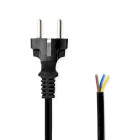 [CEGL11930BK] Nedis CEGL11930BK Power Cable Type F Open Nickel Plated 3m Black