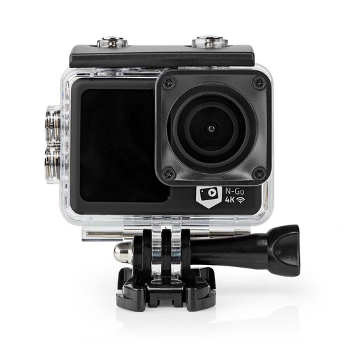 [ACAM51BK] Nedis ACAM51BK Action Cam Dual screen 4K@30fps 16 MP Waterproof Black