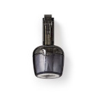 [CTGB90950BK] Nedis CTGB90950BK Anti-Twist RJ10 -Adapter Transparant / Zwart