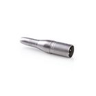 [CAGB15944ME] Nedis CAGB15944ME XLR-Adapter  XLR 3-Pins - 6,35 mm Jack Vernikkeld Zilver 10 stuks