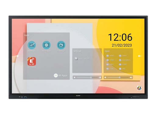 [60005890] Sharp/NEC PN-LC652 Professioneel Touchscreen Infrarood 65" 4K 450nit 16/7 Zwart
