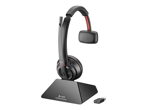[8Y9C3AA#ABB] Poly 8Y9C3AA#ABB Savi 8210 Draadloze Headset DECT 1880-1900 MHz Zwart