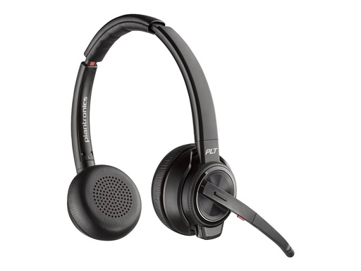 [8D3F2AA#ABB] Poly 8D3F2AA#ABB Savi 8220 Draadloze DECT Headset 1880-1900 MHz Zwart