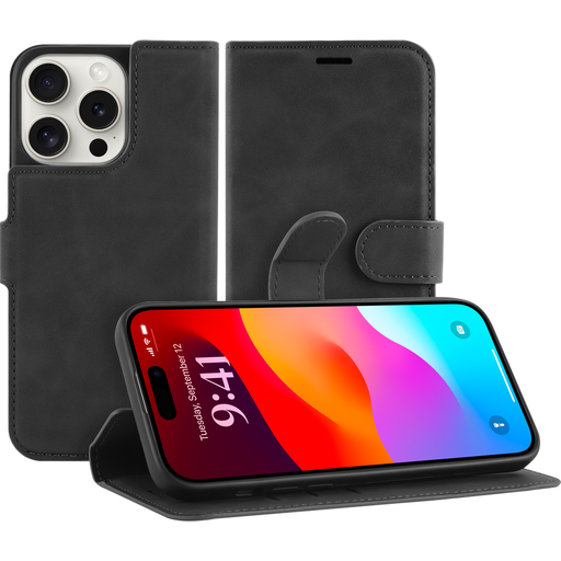 [8310712] Just in Case 8310712 Premium Wallet Case iPhone 15 Pro Zwart