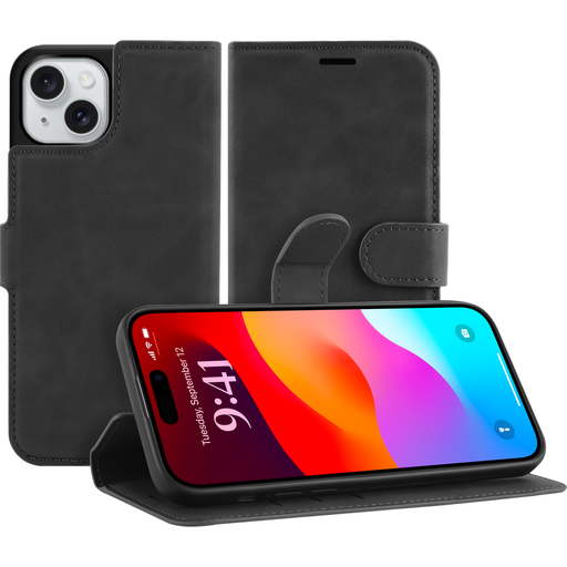 [8310811] Just in Case 8310811 Premium Wallet Case iPhone 15 Plus Black
