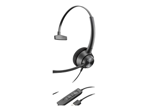 [767F9AA] Poly 767F9AA EncorePro 320 Bekabelde Headset USB-C Zwart