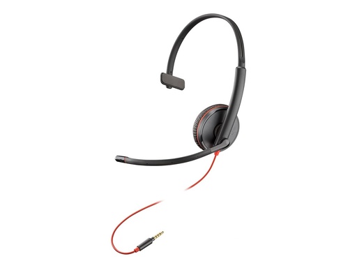 [85R05AA] Poly 85R05AA Blackwire 3215 Bekabelde Headset 3.5mm Jack Zwart