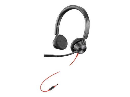 [85R08AA] Poly 85R08AA Blackwire 3325 Wired Headset 3.5mm Jack Black