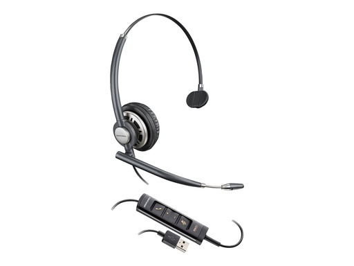 [783N5AA] Poly 783N5AA EncorePro 715 Wired Headset USB-A Black