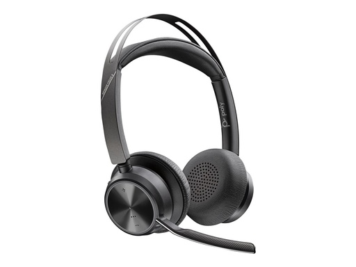 [77Y86AA] Poly Voyager Focus 2 Draadloze Headset Bluetooth USB-A + Houder Zwart