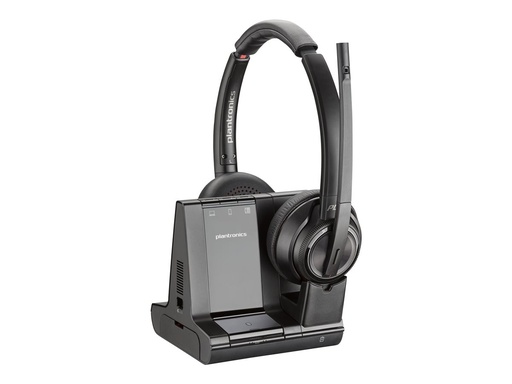 [8D3H8AA#ABB] Poly 8D3H8AA#ABB Savi 8220-M Draadloze Headset DECT 1880-1900 MHz Zwart