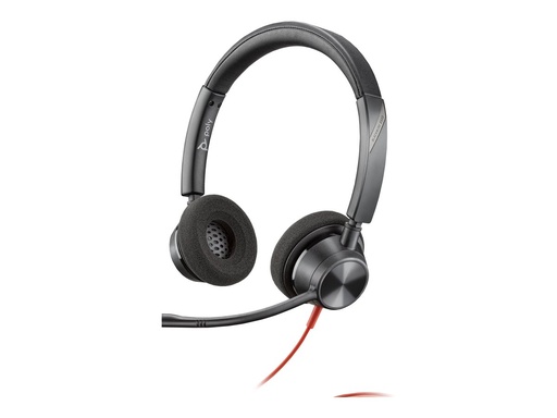 [8X220AA] Poly Blackwire 3320 Casque Filaire USB-A/USB-C Noir