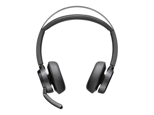 [7S4L6AA] Poly 7S4L6AA Voyager Focus 2 Wireless Headset Bluetooth + Holder & Adapter Black