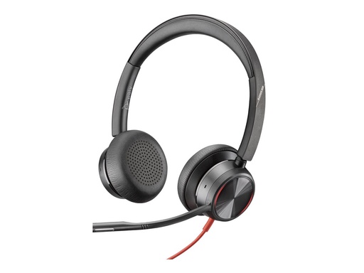 [8X223AA] Poly Blackwire 8225 Wired Headset USB-A/USB-C Black