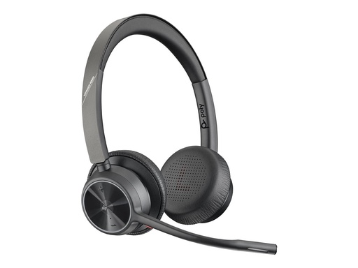 [7Y211AA] Poly 7Y211AA Voyager 4320-M Draadloze Headset + Adapter Zwart