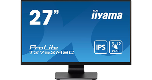 [T2752MSC-B1] iiyama ProLite monitor 27" 1080p@60Hz Touchscreen - T2752MSC-B1