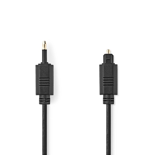 [CAGL25100BK10] Nedis CAGL25100BK10 Câble audio optique TosLink - Mini-Toslink 1 m Noir